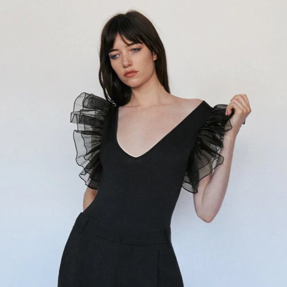 Zara Tops - ZARA V-Neck Bodysuit